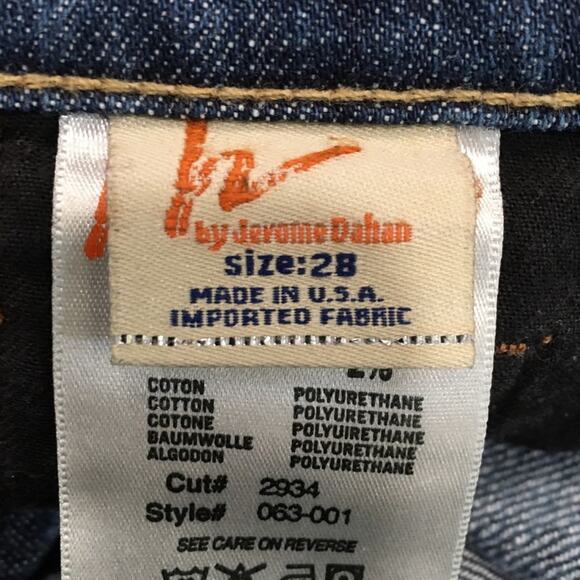 Citizens of Humanity Blue Denim  Kelly Stretch Low Waist Y2K  Crop 28 - Picture 9 of 10